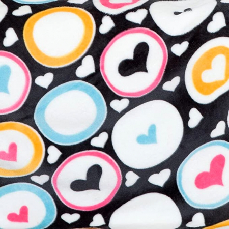 Patura cu maneci si buzunar, Inimioare Deluxe, 240g/mp [5]