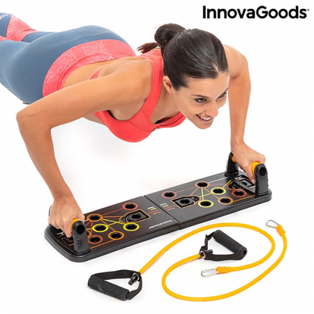 Placa fitness cu benzi elastice de rezistenta si ghid exercitii [10]