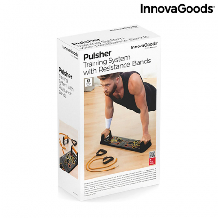 Placa fitness cu benzi elastice de rezistenta si ghid exercitii [15]
