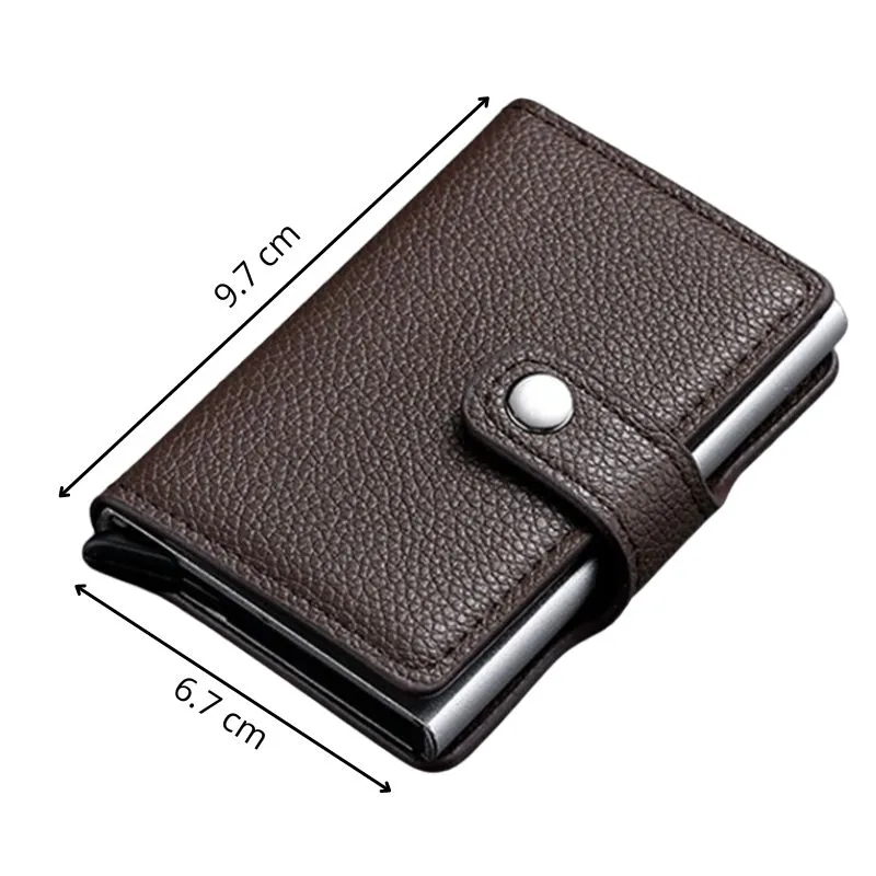 Portofel maro Slim RFID [4]
