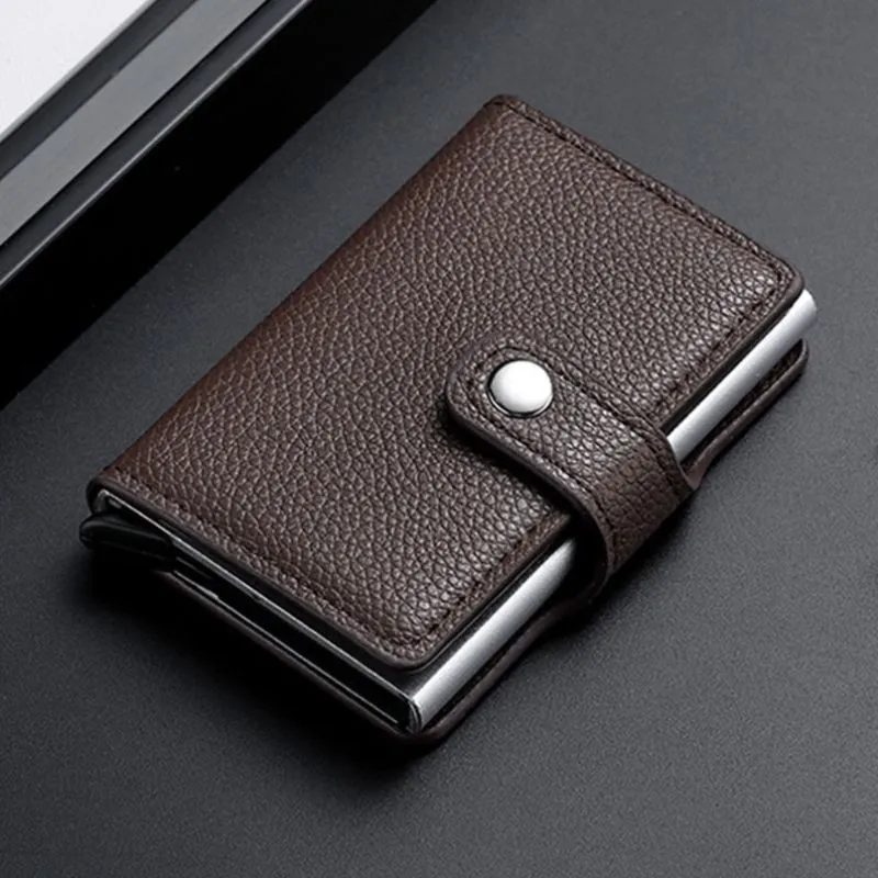 Cadouri Sfantul Andrei - Portofel maro Slim RFID