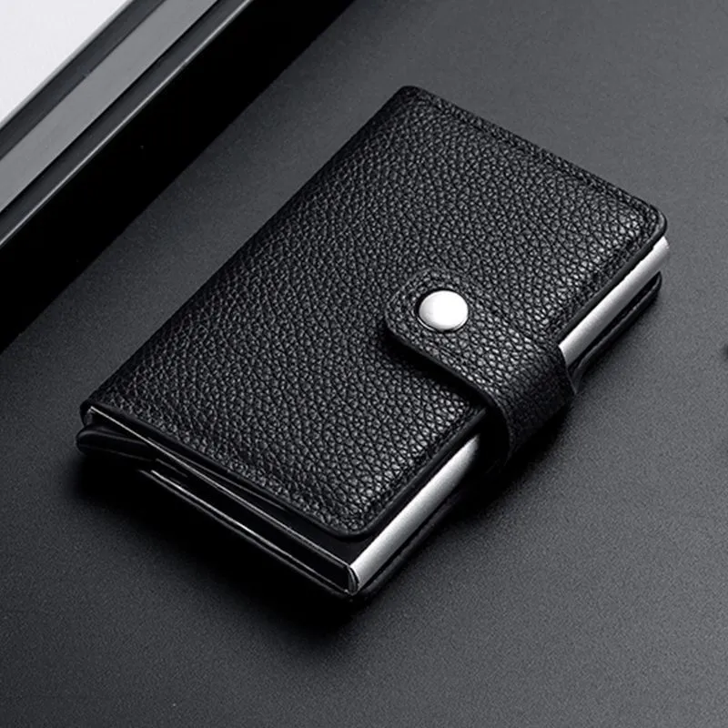 Portofel negru Slim RFID