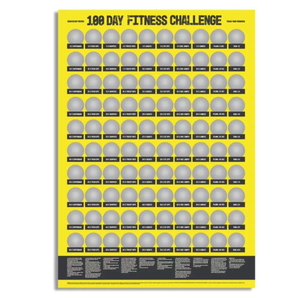 Poster razuibil 100 zile de Fitness [2]
