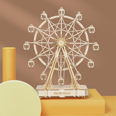 Puzzle 3D Cutie Muzicala Ferris Wheel, Lemn, Rolife [2]