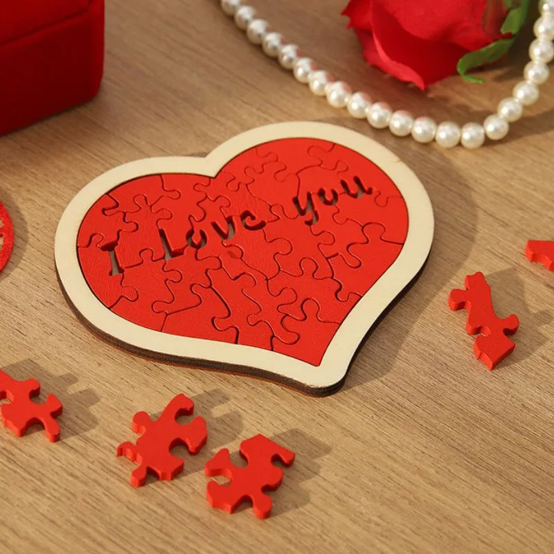 Puzzle 3D din lemn Inimioara [3]