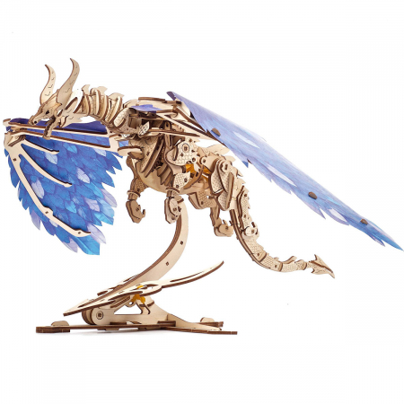 Puzzle 3D Dragonul Furtunii din lemn Ugears [6]