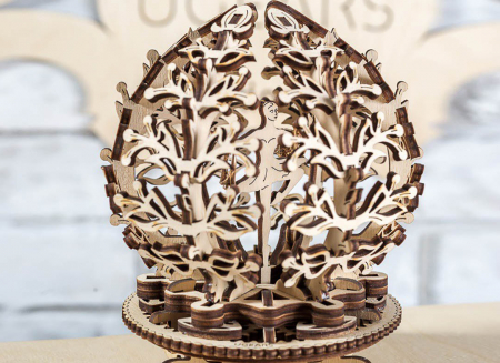Puzzle 3D Floare din Lemn Ugears [5]