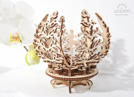 Puzzle 3D Floare din Lemn Ugears [4]