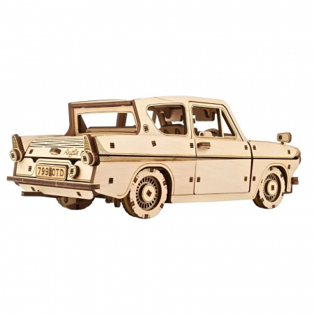 Puzzle 3D Flying Ford Anglia din lemn, Ugears [9]