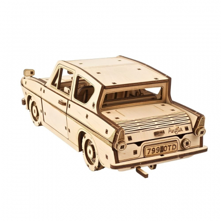 Puzzle 3D Flying Ford Anglia din lemn, Ugears [15]