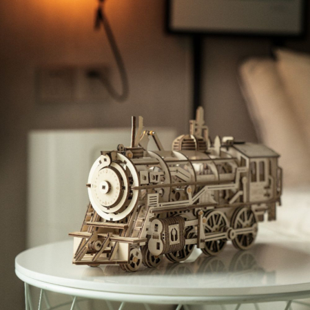 Puzzle 3D Locomotiva din Lemn, Robotime [3]