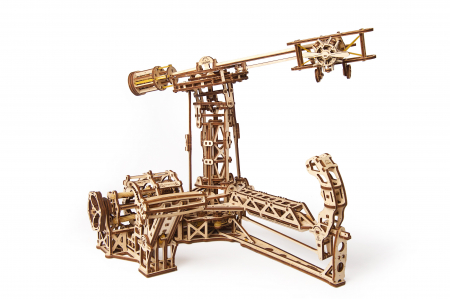 Puzzle 3D Model Aviator din lemn Ugears [20]