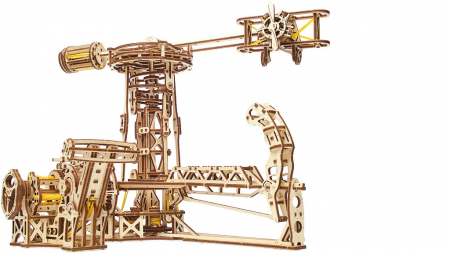 Puzzle 3D Model Aviator din lemn Ugears [22]
