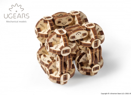 Puzzle 3D Model Flexi-cubus din lemn Ugears [4]