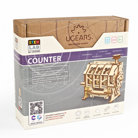 Puzzle 3D STEM Contor de parcurs din lemn Ugears [5]