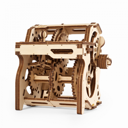 Puzzle 3D STEM Cutia de viteze din lemn Ugears [1]