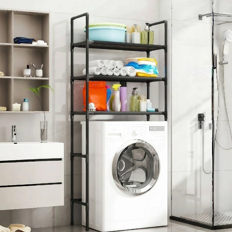 Raft depozitare baie 3 niveluri, pentru masina spalat [0]