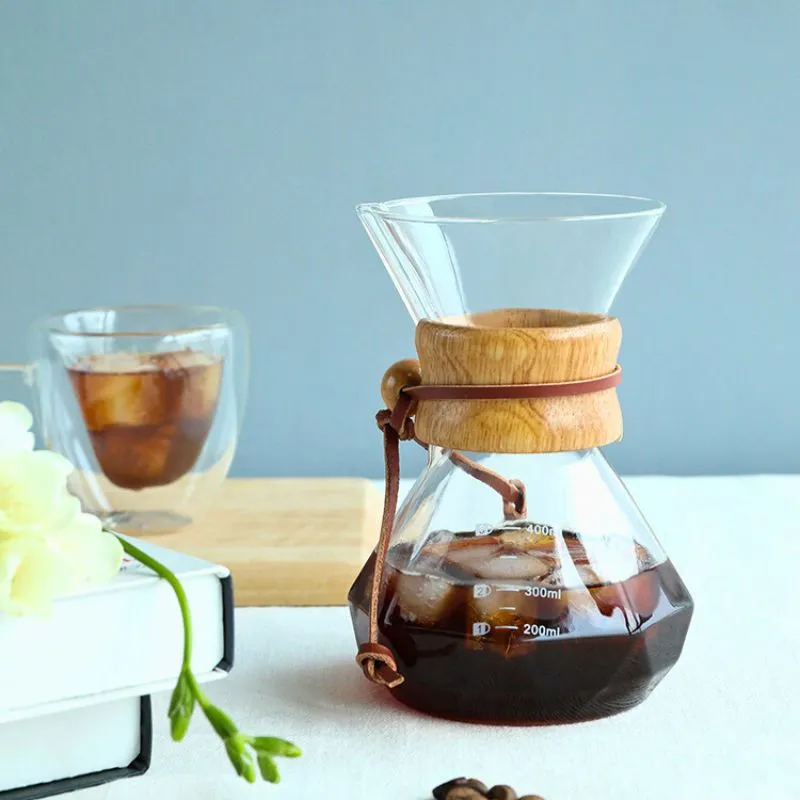Recipient pentru cafea din sticla Coffee Time V60 - ideal pentru barista [1]