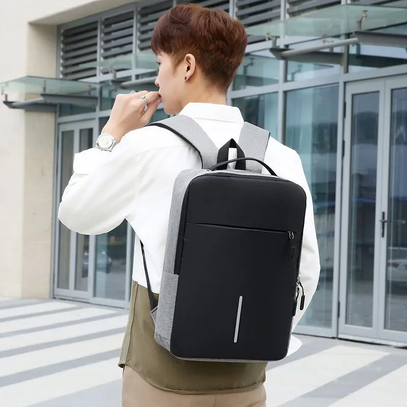 Cadouri Majorat - Rucsac Laptop Business cu USB Gri