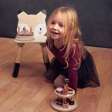 Cadouri - Scaunel din lemn pentru copii, Vulpita