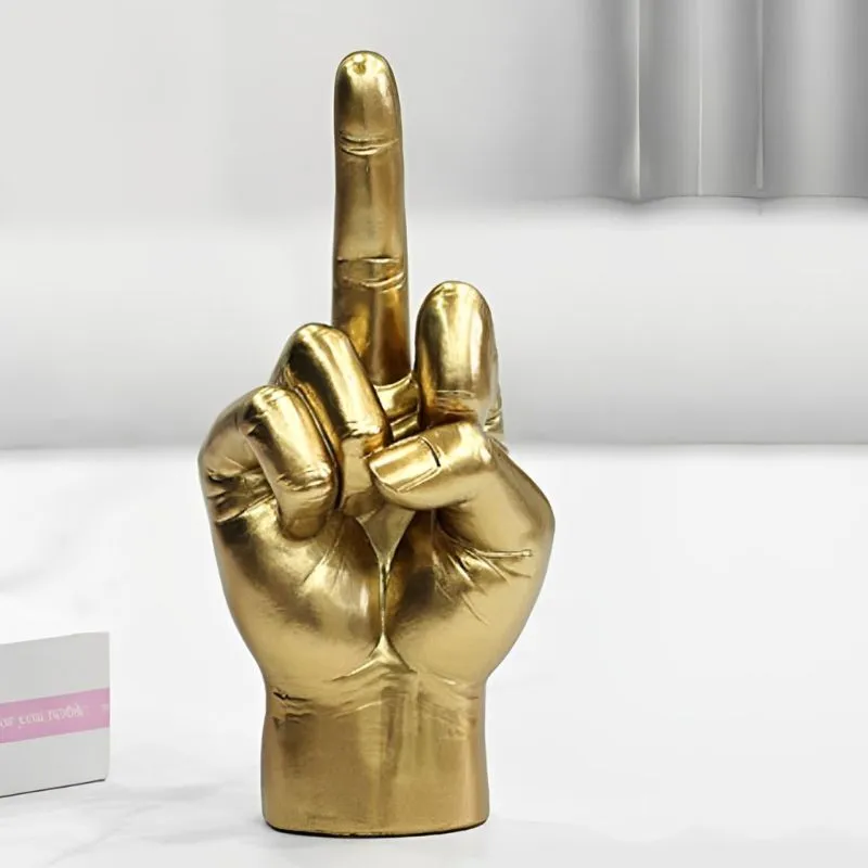 Accesorii birou - Sculptura amuzanta Middle Finger