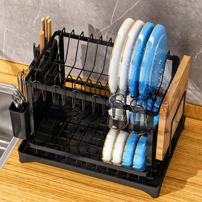 Scurgator vase cu suport pentru tacamuri si pahare [1]