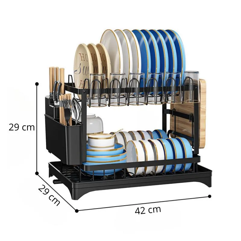 Scurgator vase cu suport pentru tacamuri si pahare [5]