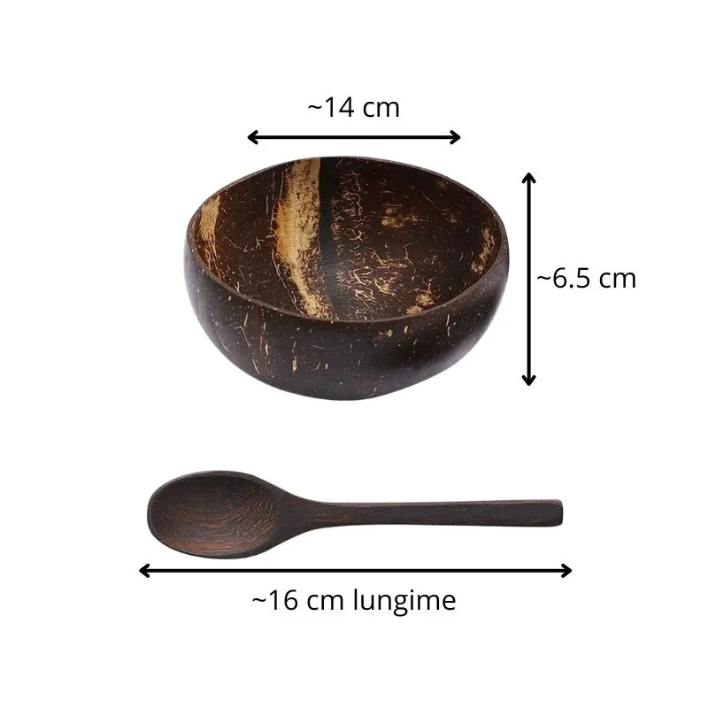 Set 2 boluri din coaja de nuca de cocos [11]