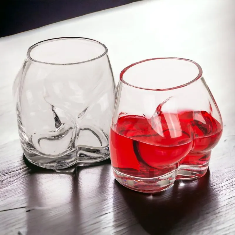 Cadouri de Baut - Set 2 pahare amuzante High Butt