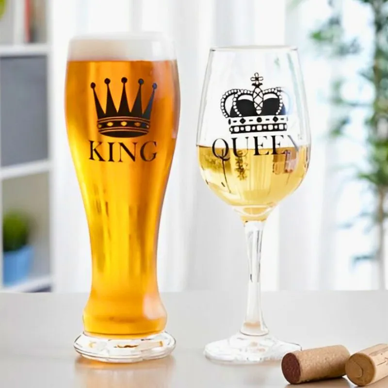 Cadouri de Baut - Set 2 pahare King & Queen