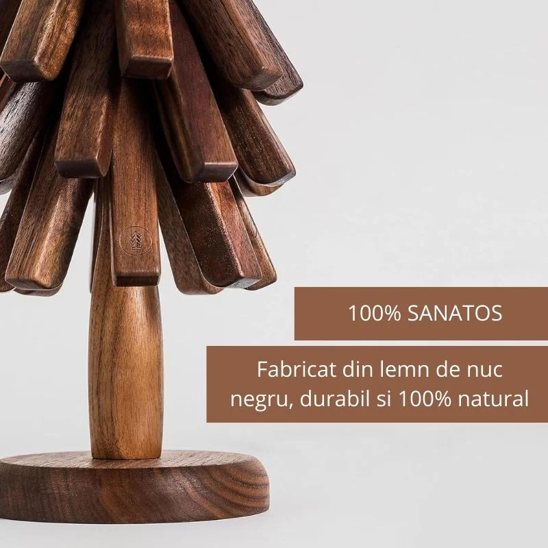 Set 3 suporturi din lemn pentru vase [7]