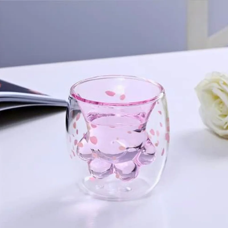Set 4 Pahare cu Pereti Dubli Kitty Paw [1]