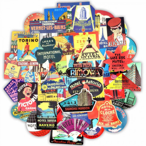 Cadouri Barbati - Set 56 stickere laptop Travel Addict