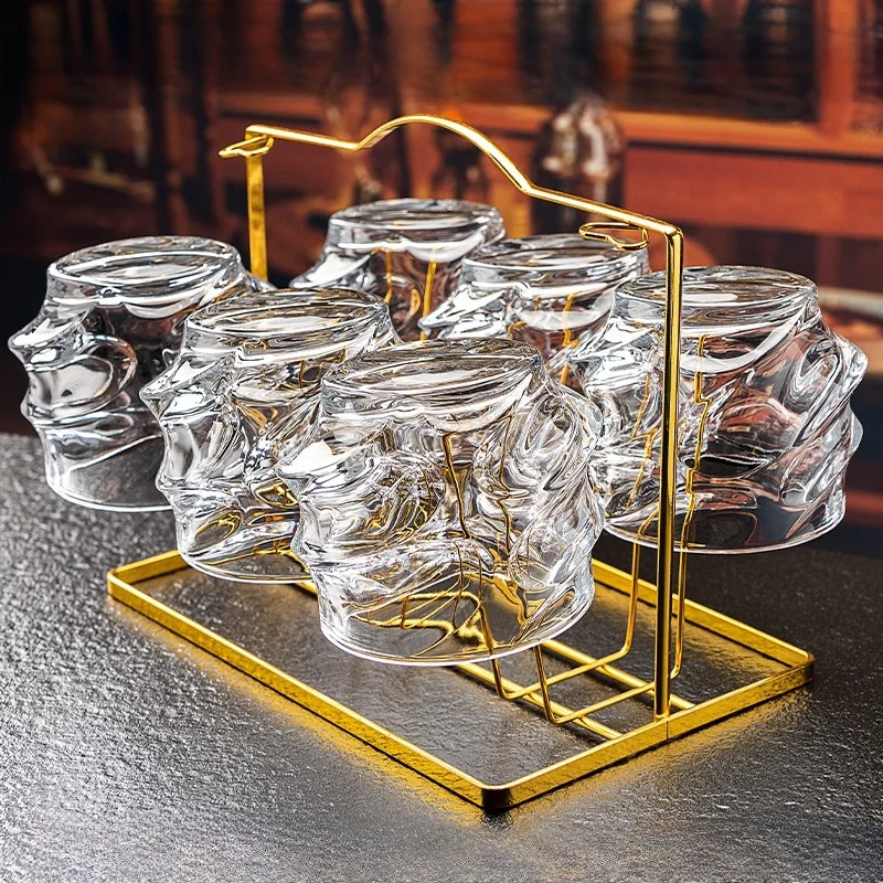 Cadouri pentru Sefi - Set 6 Pahare whiskey Starlight Wave
