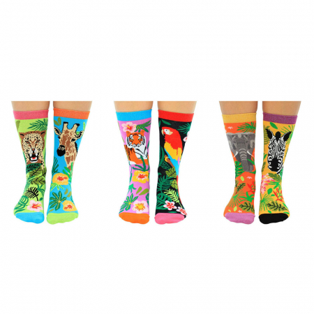 Set 6 sosete colorate Salbatice Jungle fever [3]