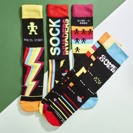 Set 6 sosete colorate Fun-Tastic Sock Invaders [0]