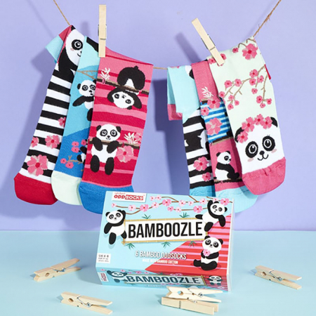 Sosete Colorate - Set 6 sosete colorate Panda Bamboozle