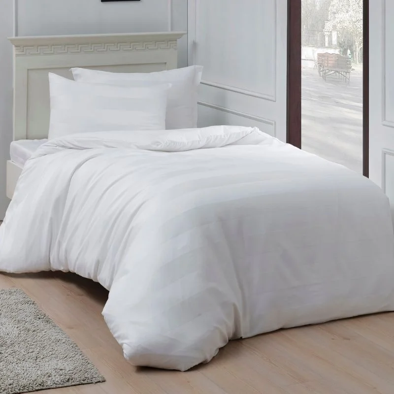 Home & Deco - Set asternuturi premium Alb - 160x220 cm, 1 fata de perna