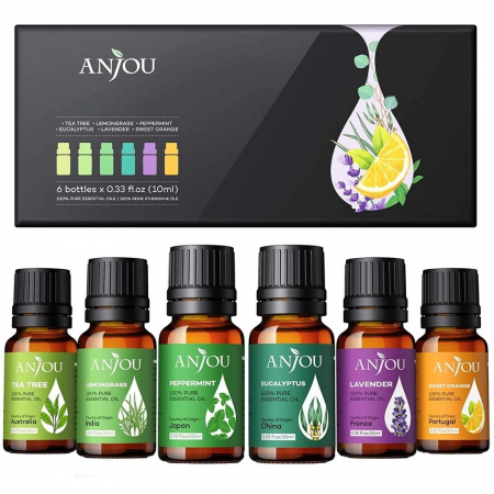 Set cadou 6 uleiuri esentiale Anjou, puritate 100% [6]