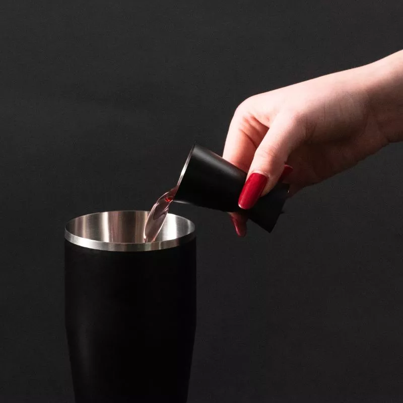 Set cadou Cocktail Shaker Mixology cu 11 accesorii 750ml Negru [14]