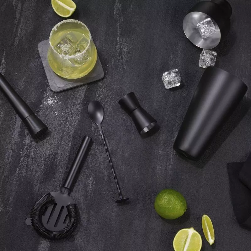 Set cadou Cocktail Shaker Mixology cu 11 accesorii 750ml Negru [16]