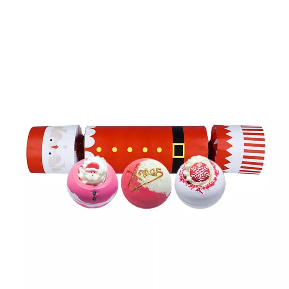 Cadouri - Set cadou de Craciun cu bombe de baie si sapun, Father Christmas Cracker, 5 pcs