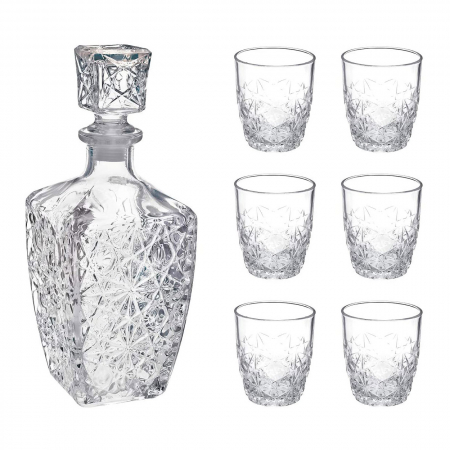 Set cadou decantor Sticla cu sase pahare Dedalo [6]