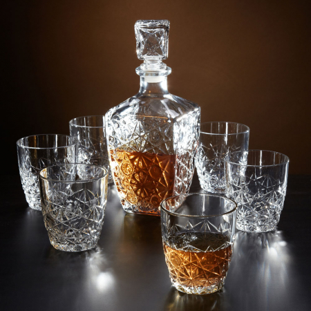 Set cadou decantor Sticla cu sase pahare Dedalo [2]
