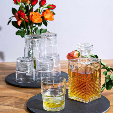 Cadouri de Casa Noua - Set cadou decantor Sticla cu sase pahare Novec