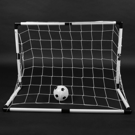 Set cadou fotbal pentru copii, poarta cu plasa, minge si pompa [2]