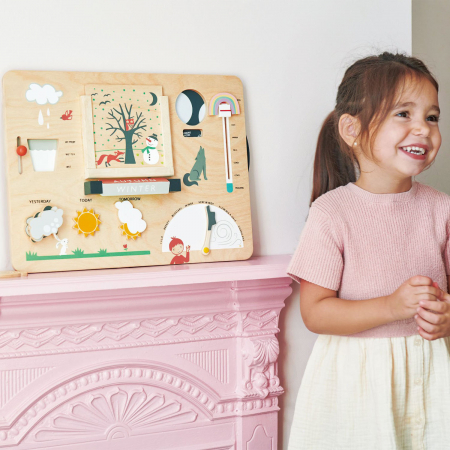 Set cadou jucarii din lemn Statie meteo educativa, 13 piese [1]