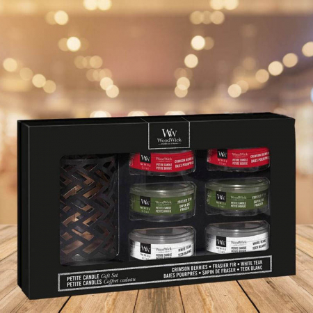 Set cadou lumanari parfumate WOODWICK Woodland Deluxe [0]