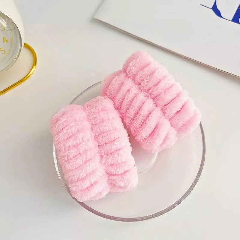 Set cadou pentru ea Bentita cosmetica Fleece cu fundita [6]