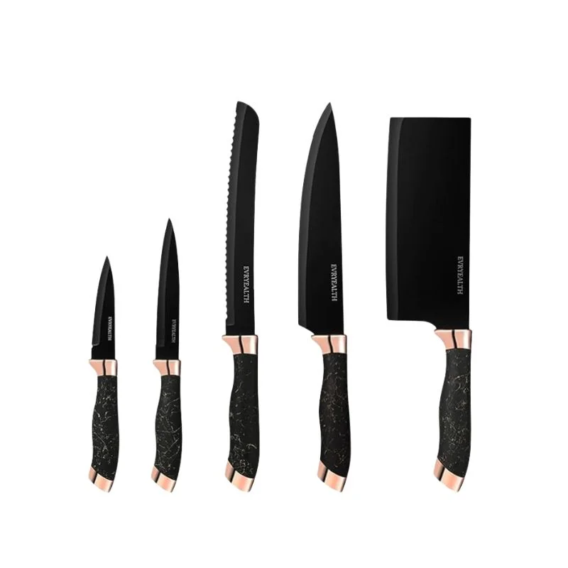 Set cutite inox cu suport elegant marmorat [3]